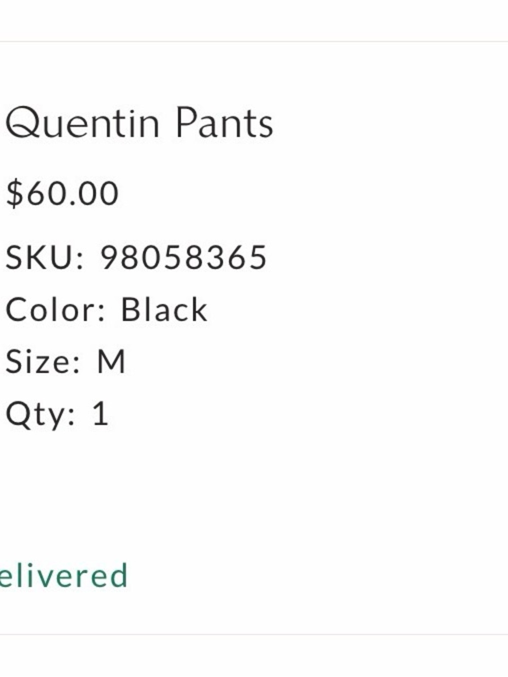 Free People Quentin Pants - Black